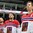 MOSCOW, RUSSIA - MAY 12: The Czech Republic's Roman Cervenka #10 and teammates look on during the national anthem following a 7-0 preliminary round win over Norway at the 2016 IIHF Ice Hockey World Championship. (Photo by Andre Ringuette/HHOF-IIHF Images)


